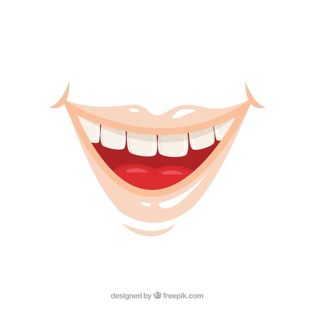 Free vector smiling mouth