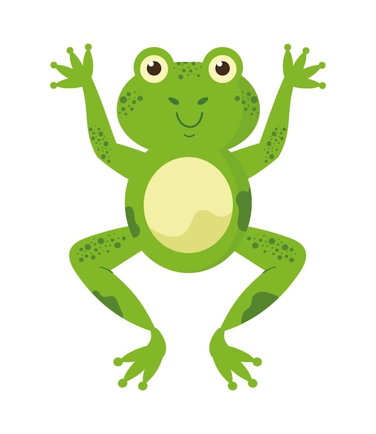 Free vector smiling toad mascot