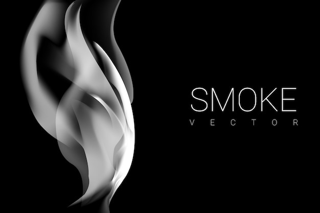 Free vector smoke on black background