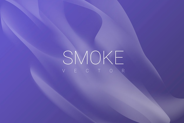紫色の背景に煙