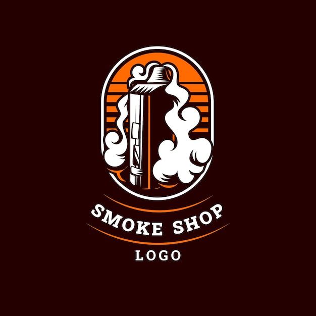 Шаблон дизайна логотипа табачного магазина