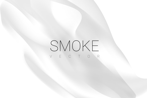 Free vector smoke on white background