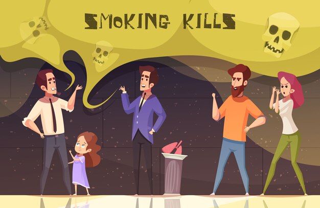 Smoking Kills Vector Illustration 