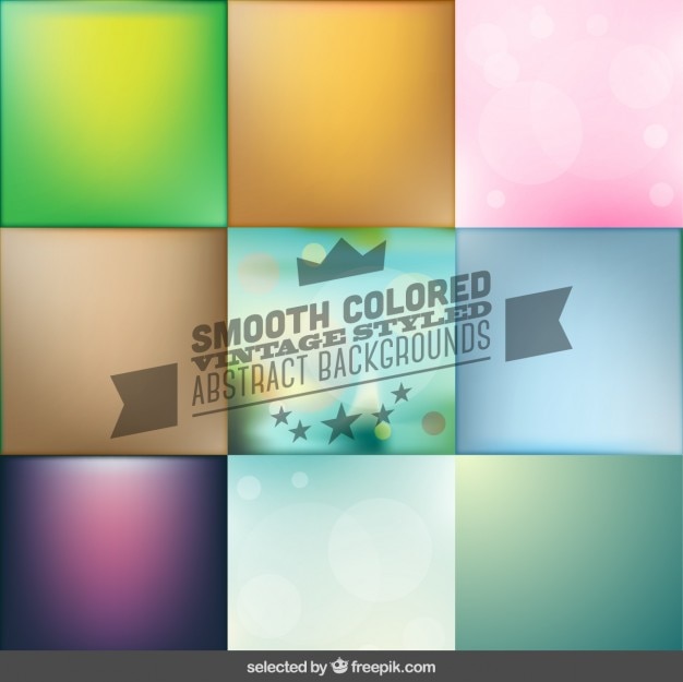 Free vector smooth colored abstract backgrounds