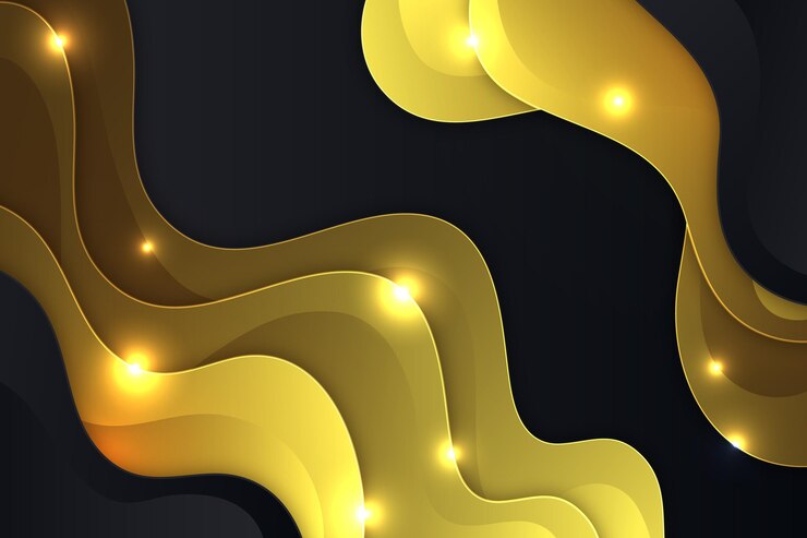 Free Vector smooth golden wave background design