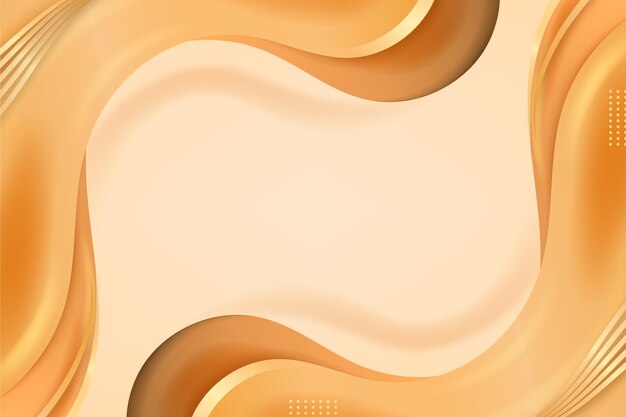 Smooth golden wave background