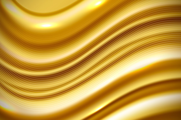 Free vector smooth golden wave background