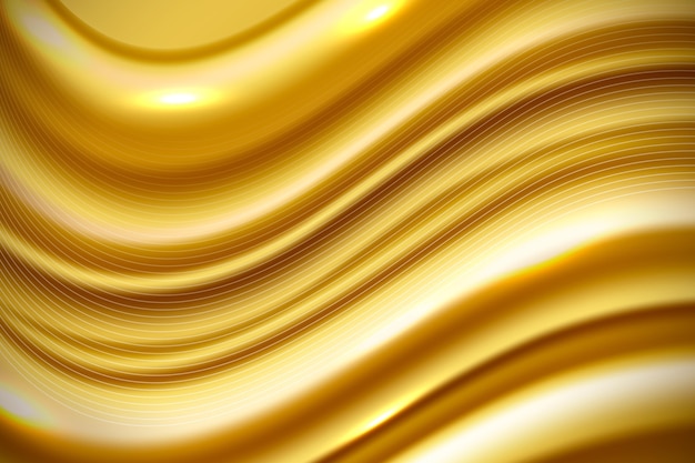 Smooth golden wave background
