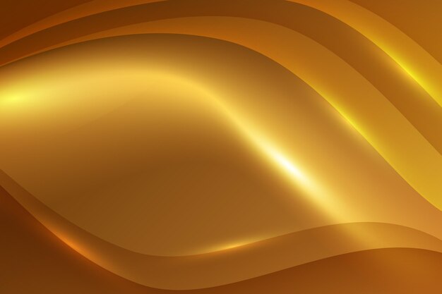 滑らかな黄金の波の背景