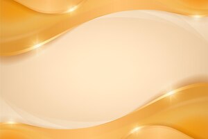 Smooth golden wave background