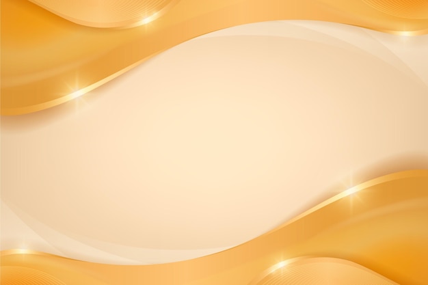 Smooth golden wave background