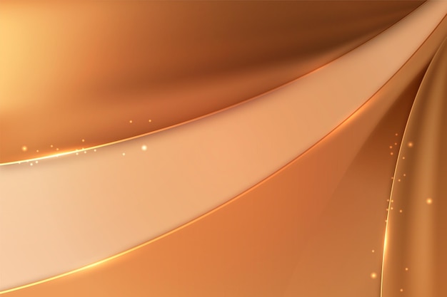 Free vector smooth golden wave background