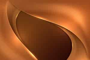 Free vector smooth golden wave background