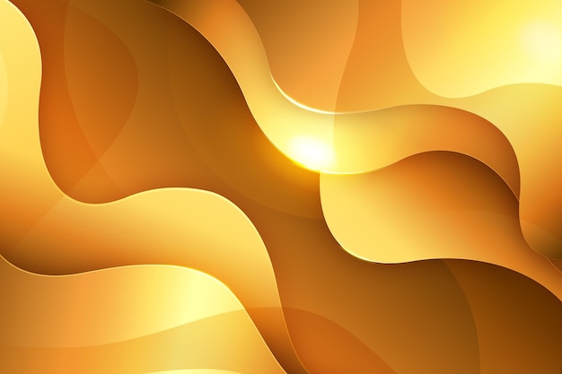 Free vector smooth golden wave background