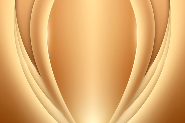 Smooth golden wave background