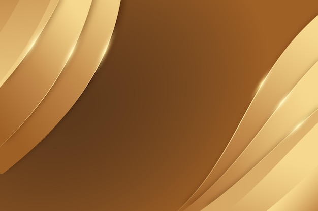 Smooth golden wave background