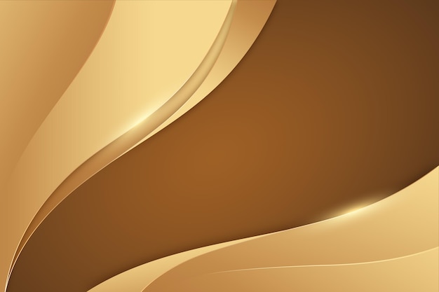 Free vector smooth golden wave background