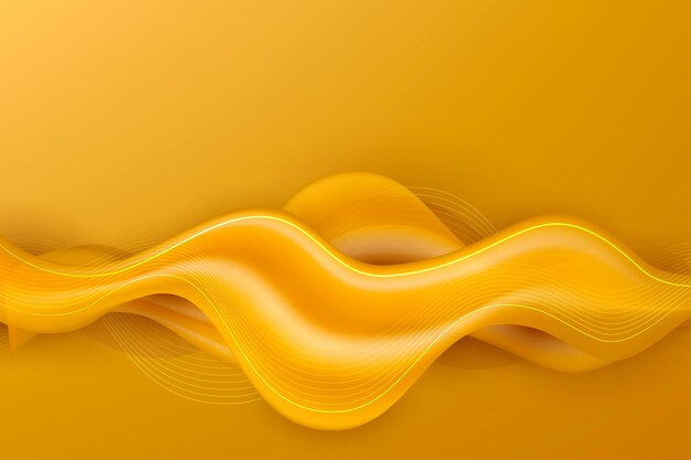 Smooth golden wave background