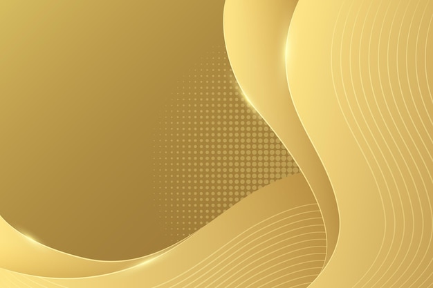 Free vector smooth golden wave background