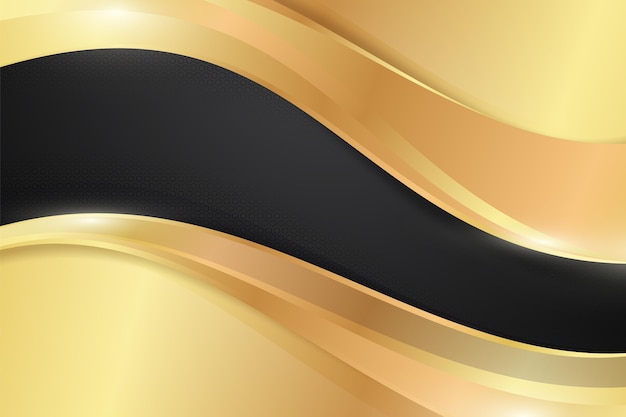 Free vector smooth golden wave background