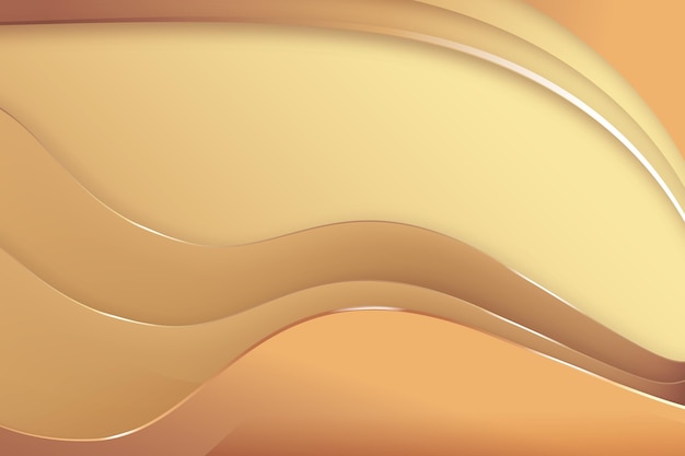 Free vector smooth golden wave background