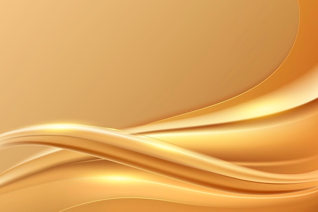 滑らかな黄金の波の背景