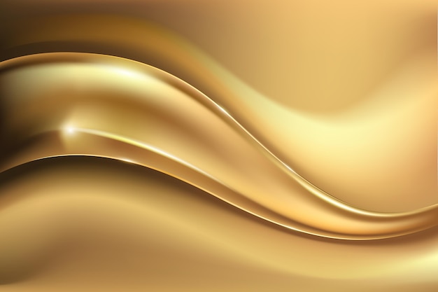 Free vector smooth golden wave background