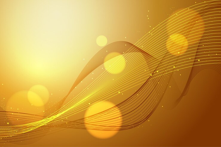 Free Vector smooth golden wave wallpaper  theme