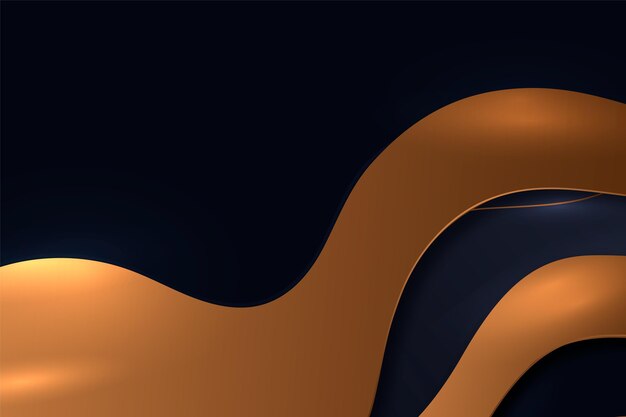 Smooth golden wave wallpaper