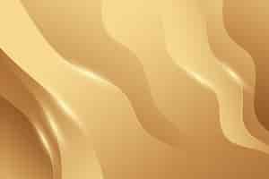 Free vector smooth golden wave wallpaper