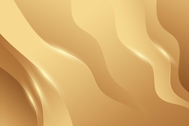 Smooth golden wave wallpaper