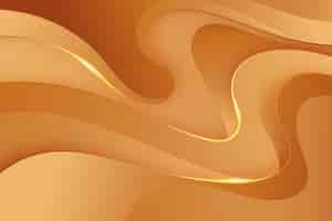 Free vector smooth golden wave wallpaper