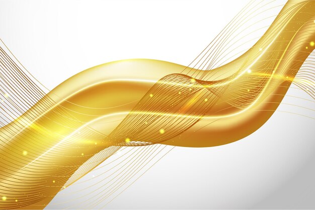 Smooth golden wave wallpaper