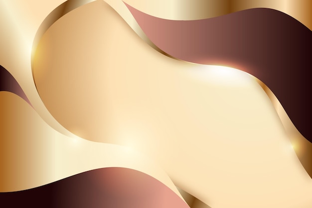 Smooth pink golden wave background