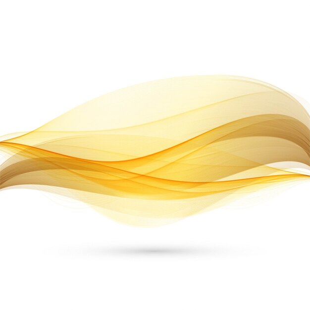 Smooth yellow wavy background