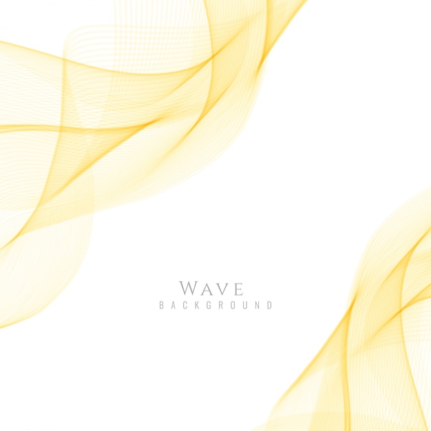 Smooth yellow wavy background