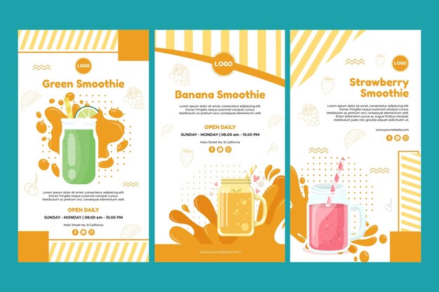 Smoothie instagram stories collection