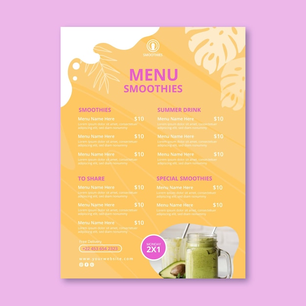 Boba Menu Templates - PhotoADKing