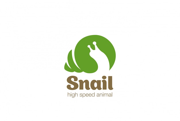 Snail Logo Logo vector icon.