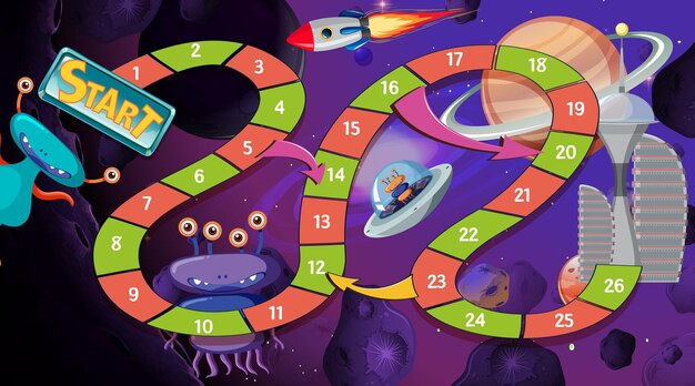 スペースボードゲームイラスト 無料のベクター スペースボードゲームイラスト 無料のベクター