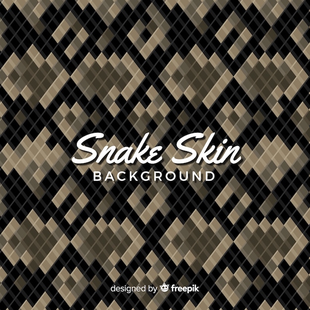 Free vector snake skin pattern background