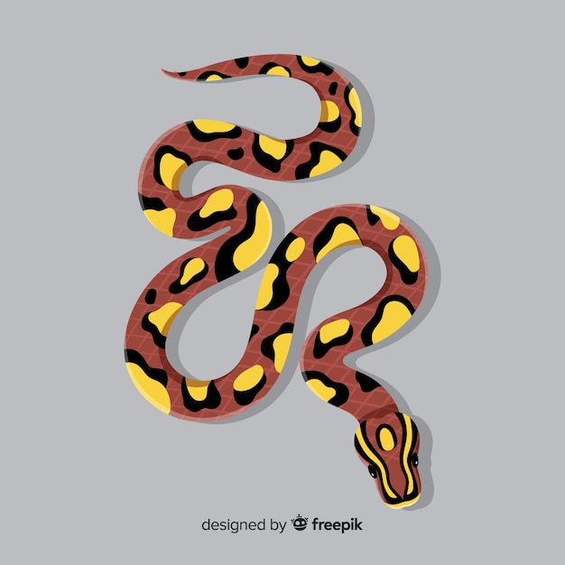 Vettore gratuito snake wit spots background