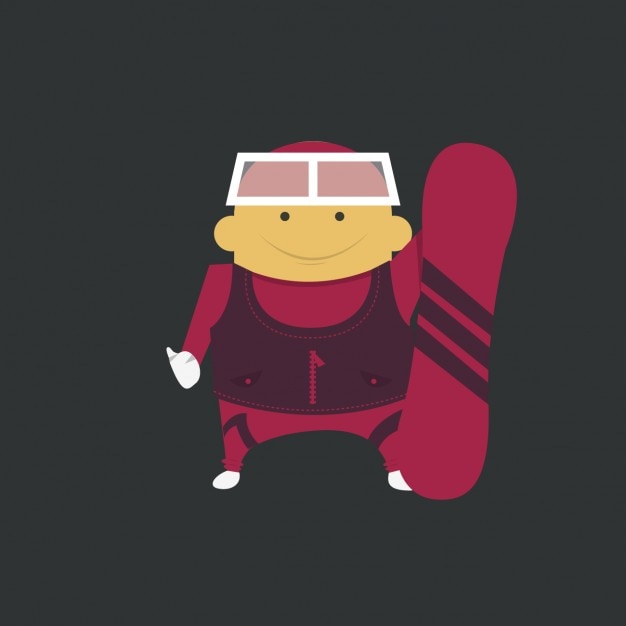 Free vector snowboarder icon