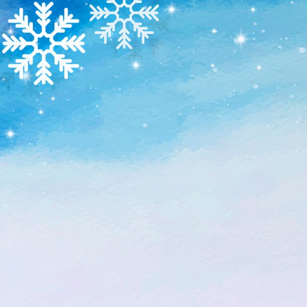 Снежинка на синем фоне