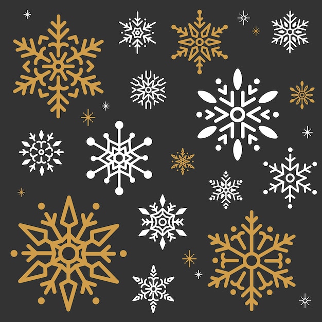 Free vector snowflake christmas design background vector