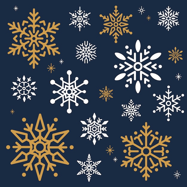 Snowflake Christmas design background vector