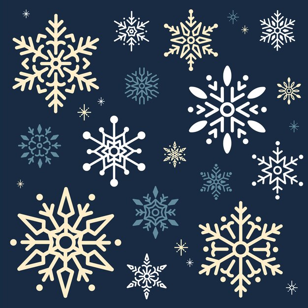 Snowflake Christmas design background vector