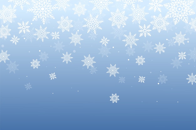 Иллюстрация градиента снежинки