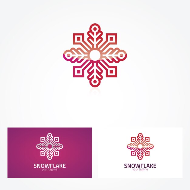 Snowflake logo design