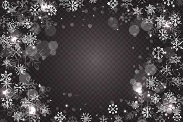 Snowflake overlay background